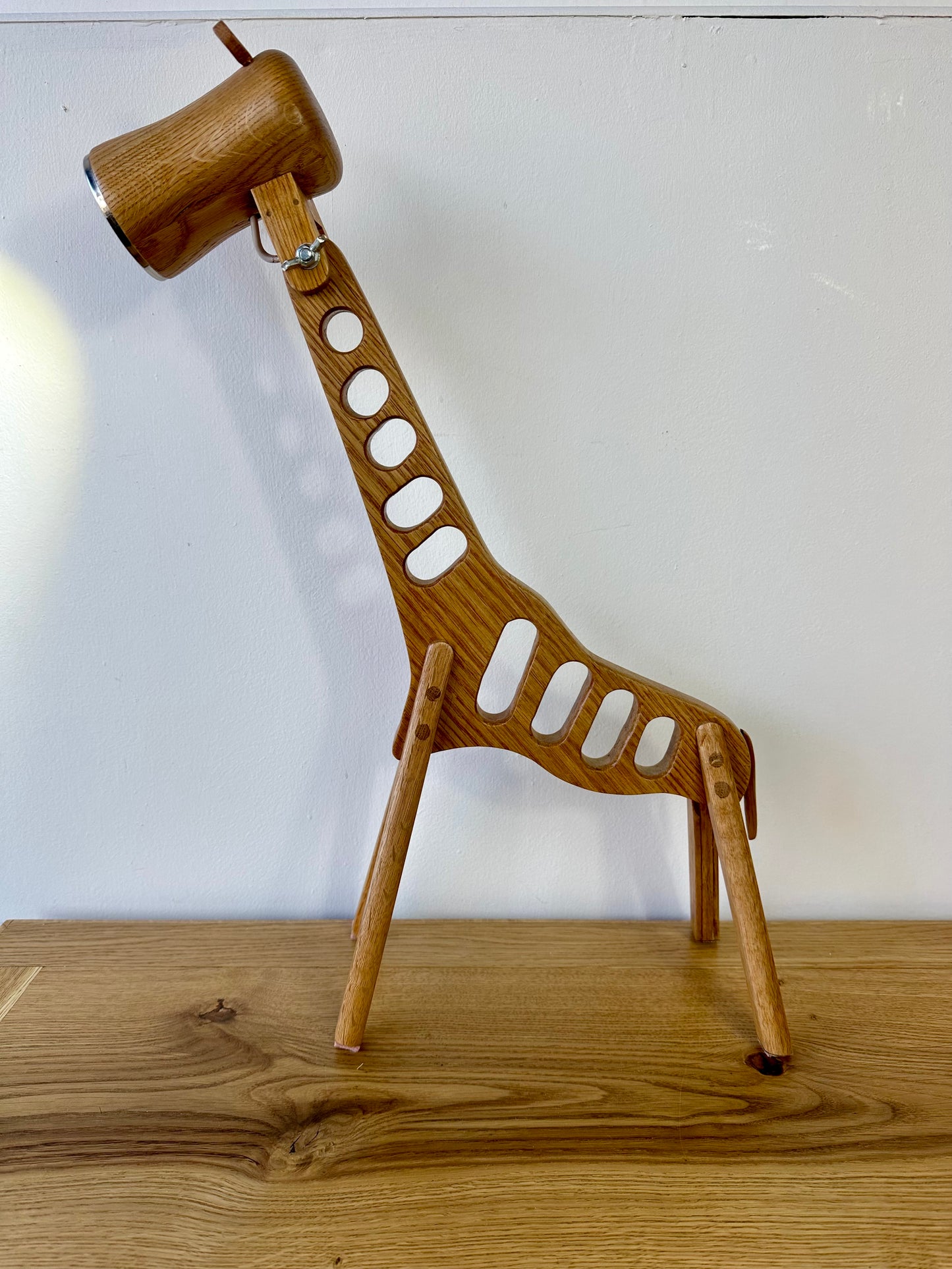 Giraffe Lamp handmade by Geoff Meanwell