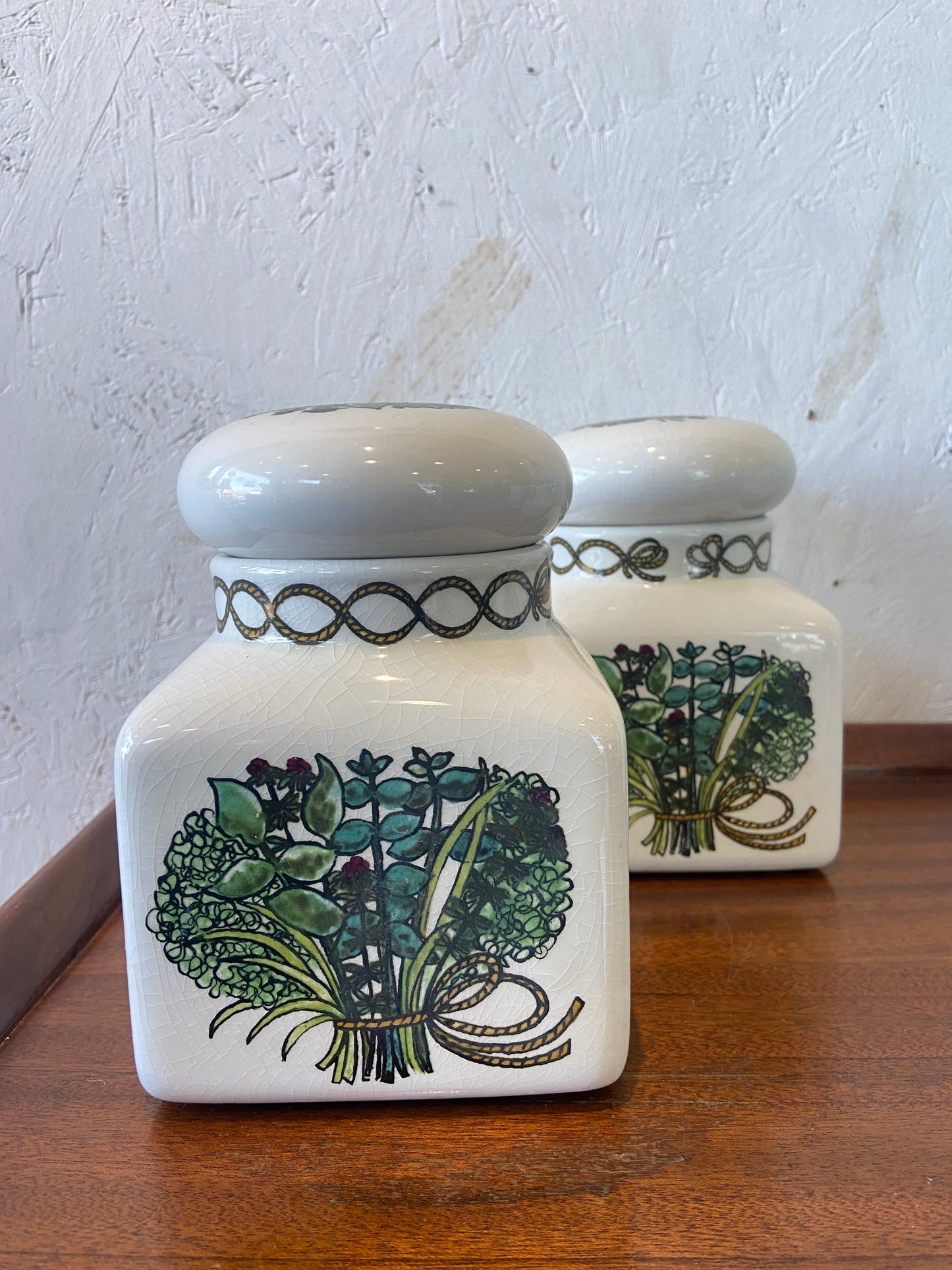 Taunton Vale Pottery 'Bouquet Garni' Jars
