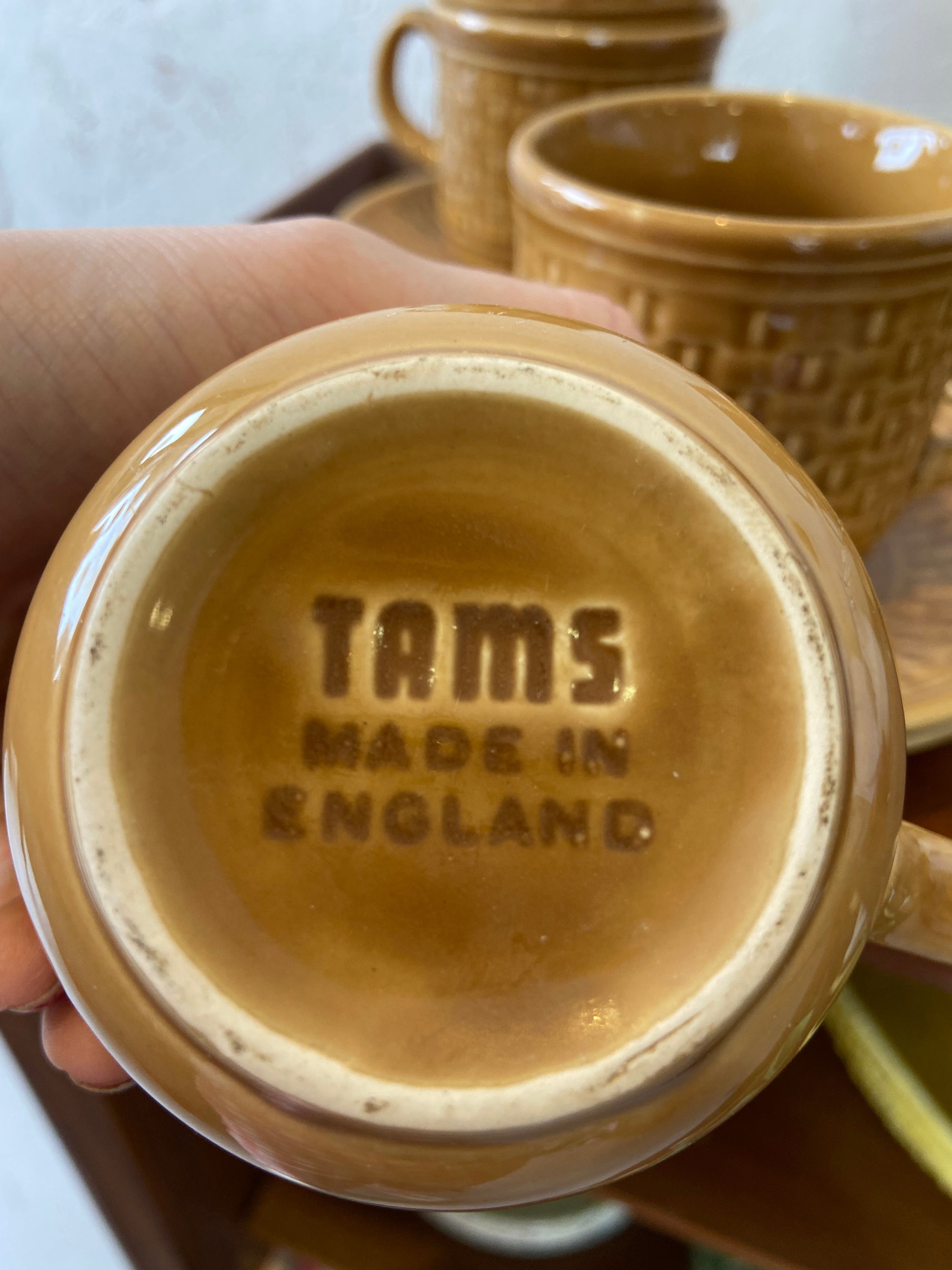 Tams made shop in england mug