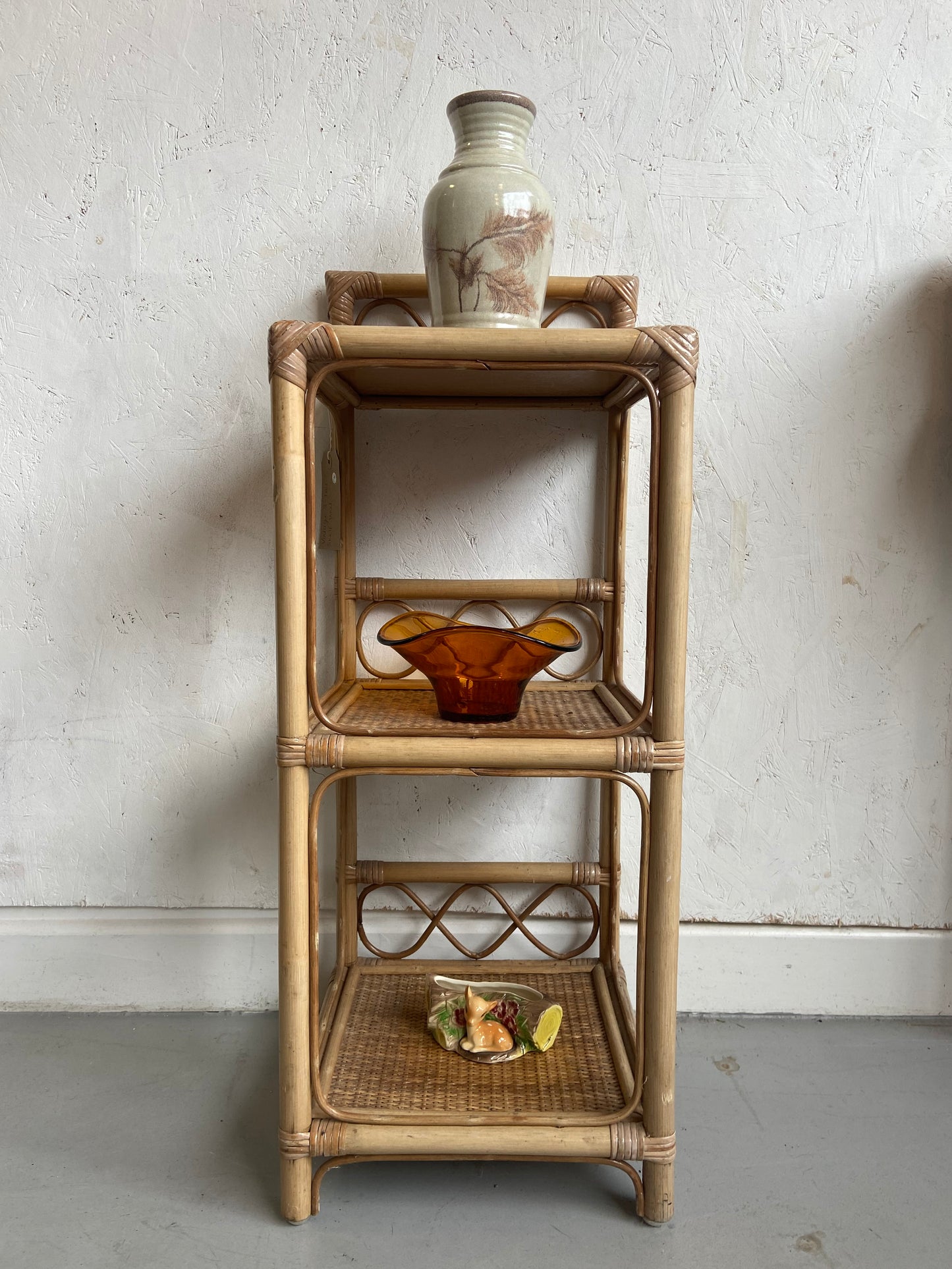 Cane 3-Tier Shelf Unit