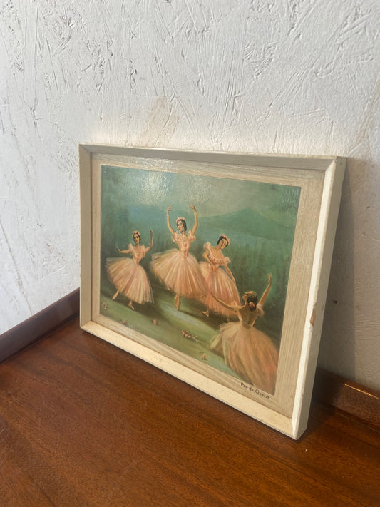 Vintage Framed Ballet Print