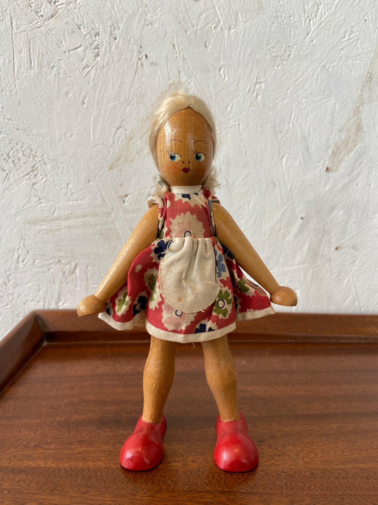 Polish Wooden Jointed Peg Doll