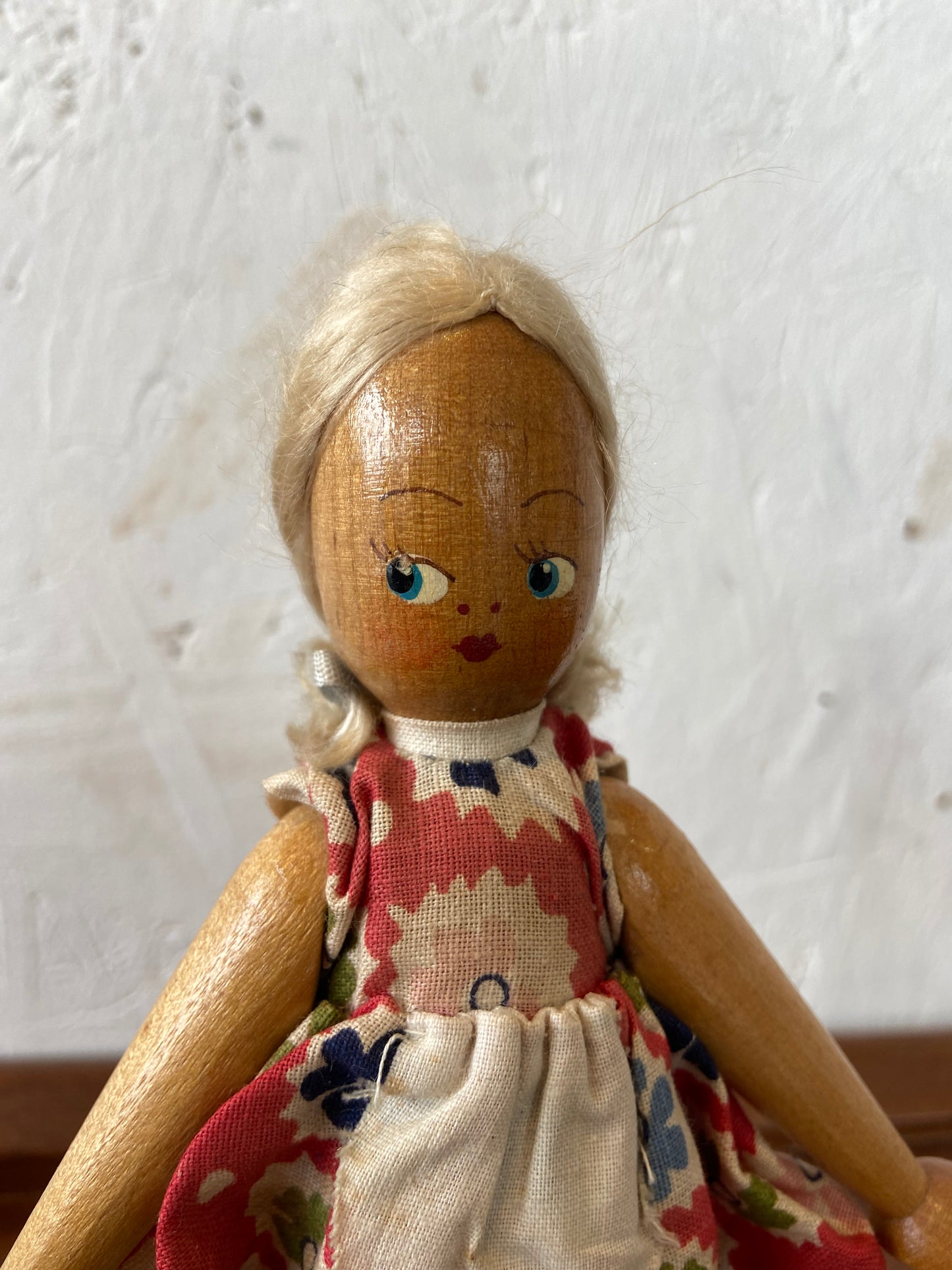 Polish Wooden Jointed Peg Doll