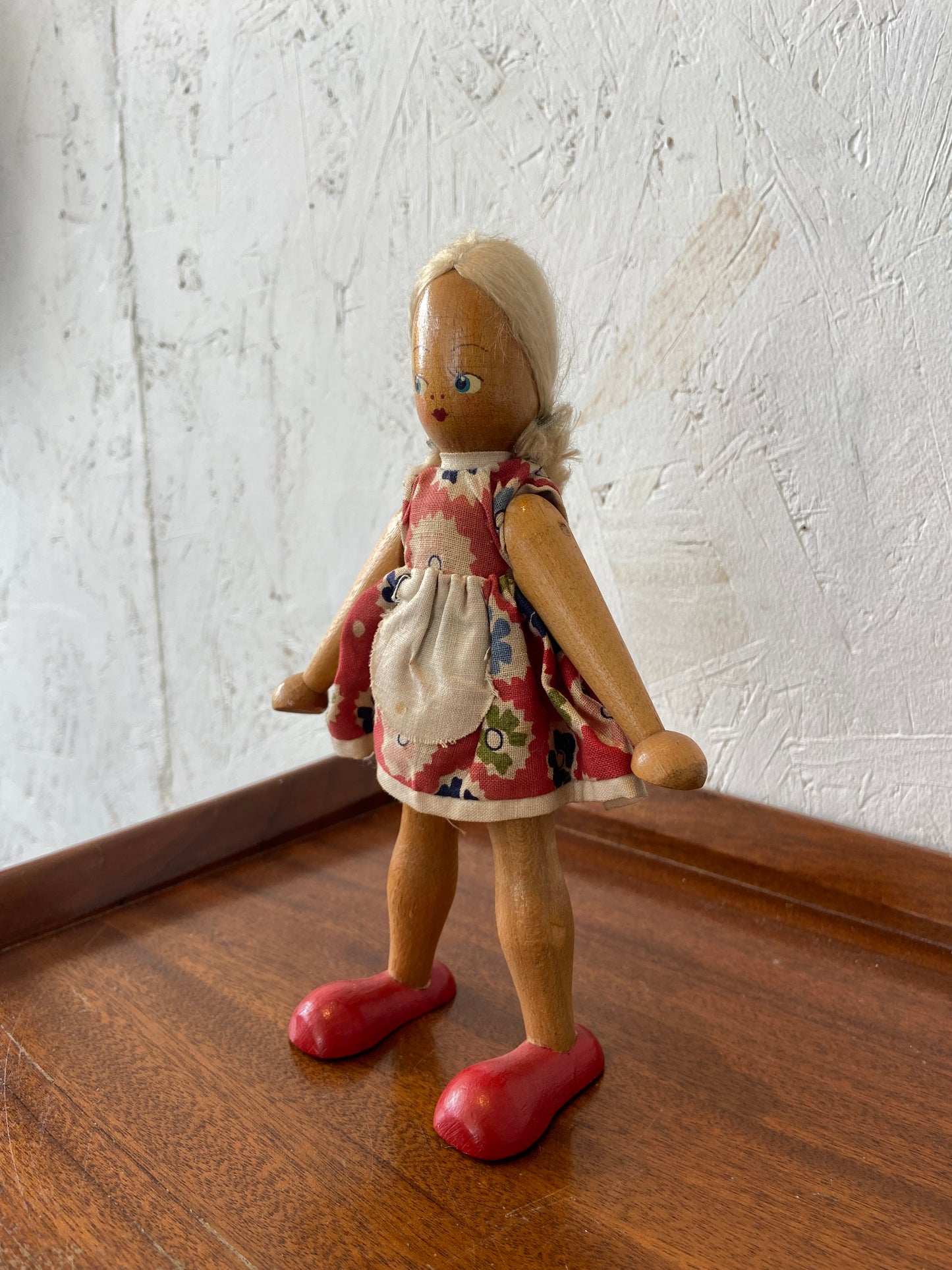 Polish Wooden Jointed Peg Doll