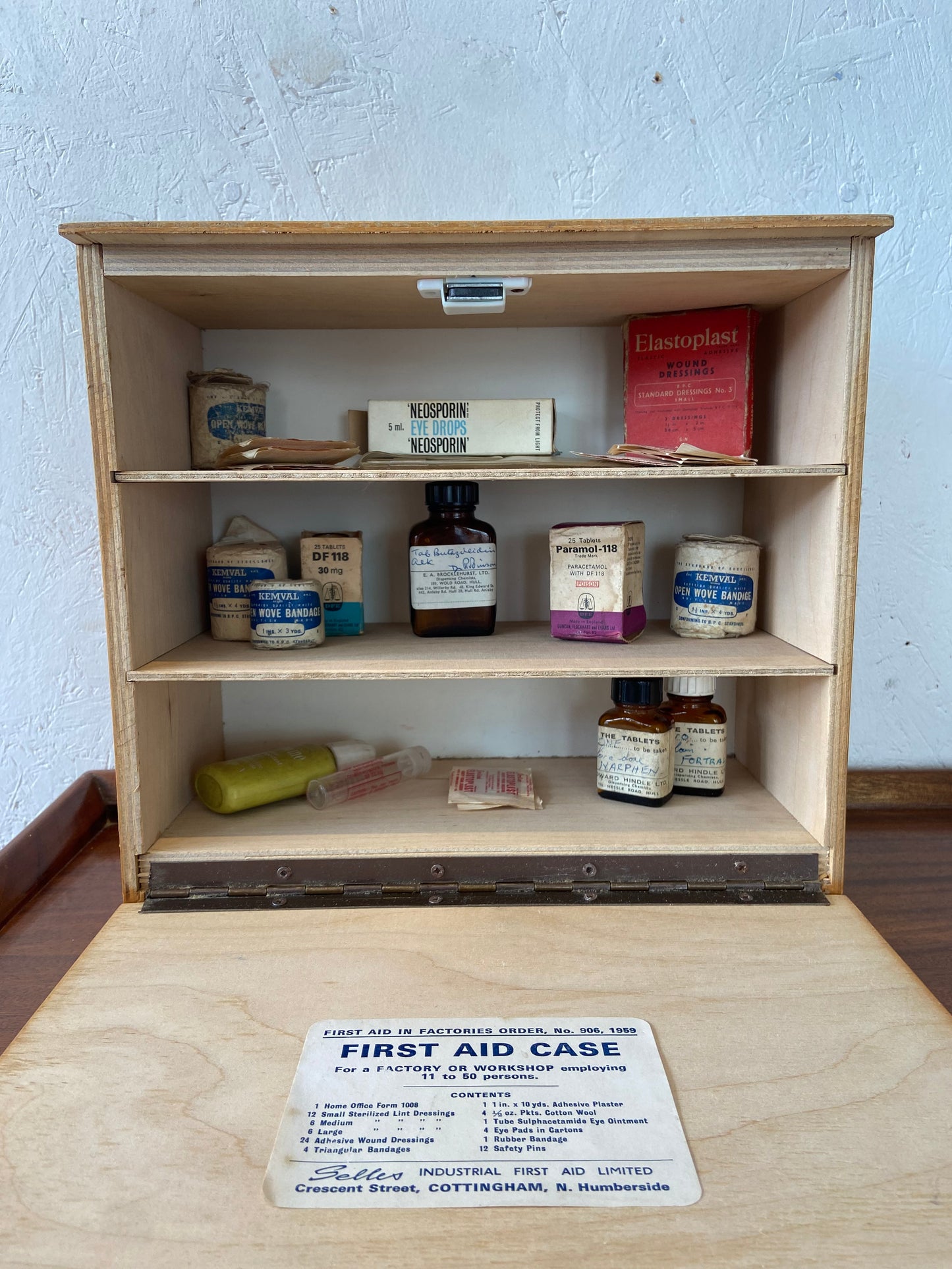 Wooden First Aid Box