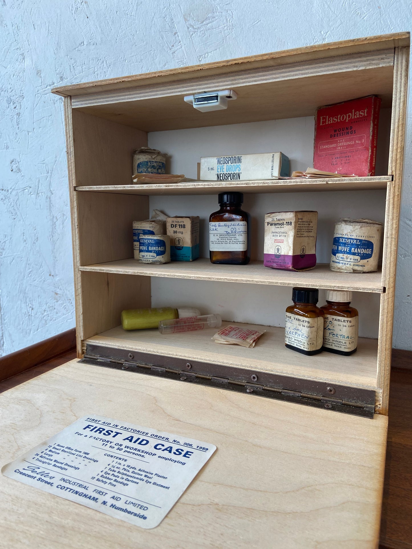 Wooden First Aid Box