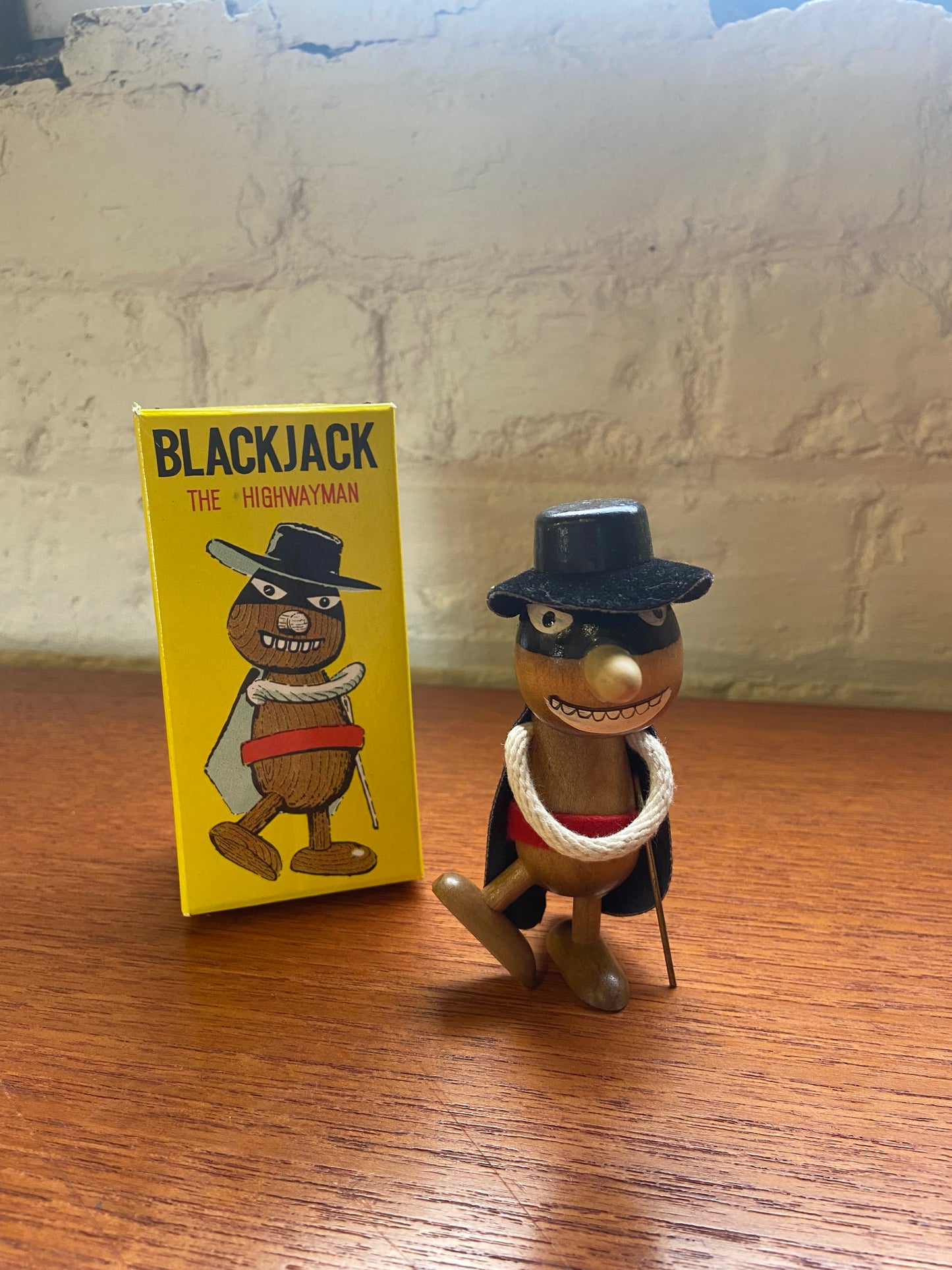 1960's Wooden Figure Blackjack the Highwayman