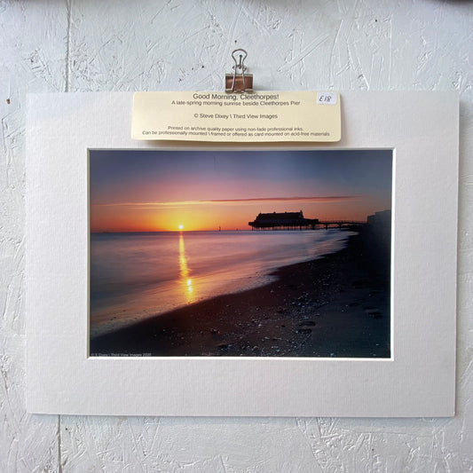 Third View Images 'Good Morning Cleethorpes!' Mounted Print