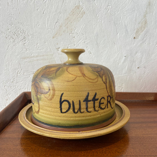 Alvingham Pottery Butter Dome and Plate