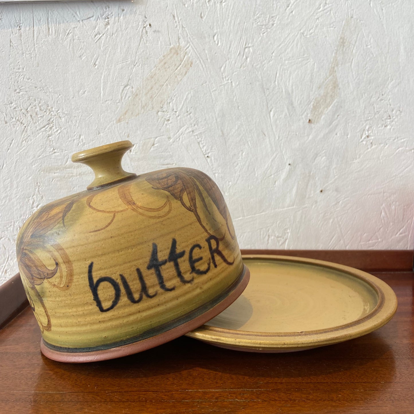 Alvingham Pottery Butter Dome and Plate