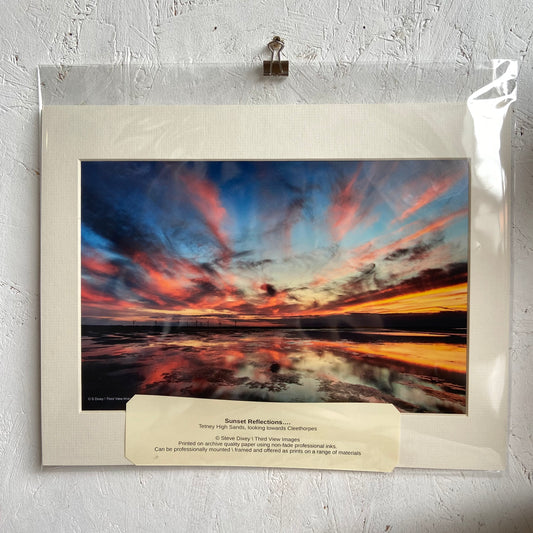 Third View Images 'Sunrise Reflections...' Mounted Print