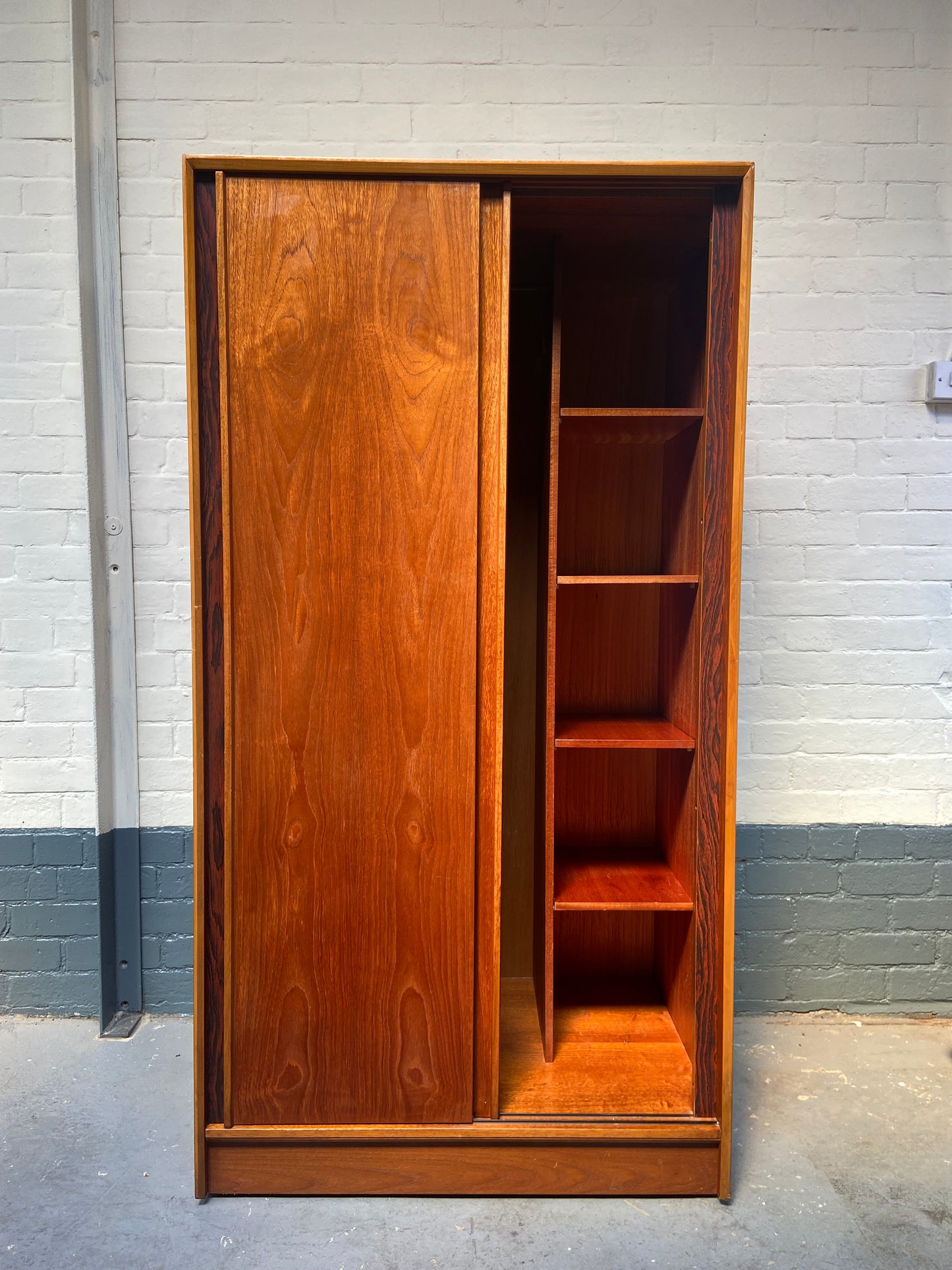 Austinsuite Midcentury Compact Teak Wardrobe - designed by Frank Guille