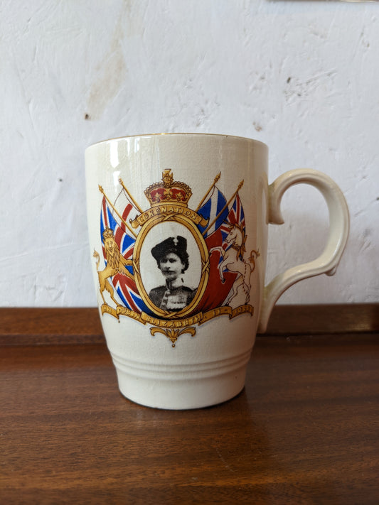 Queens Coronation Commemorative China Mug