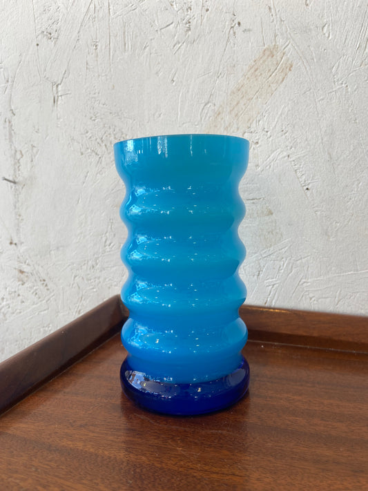 Friedrich Kristall Blue Vase