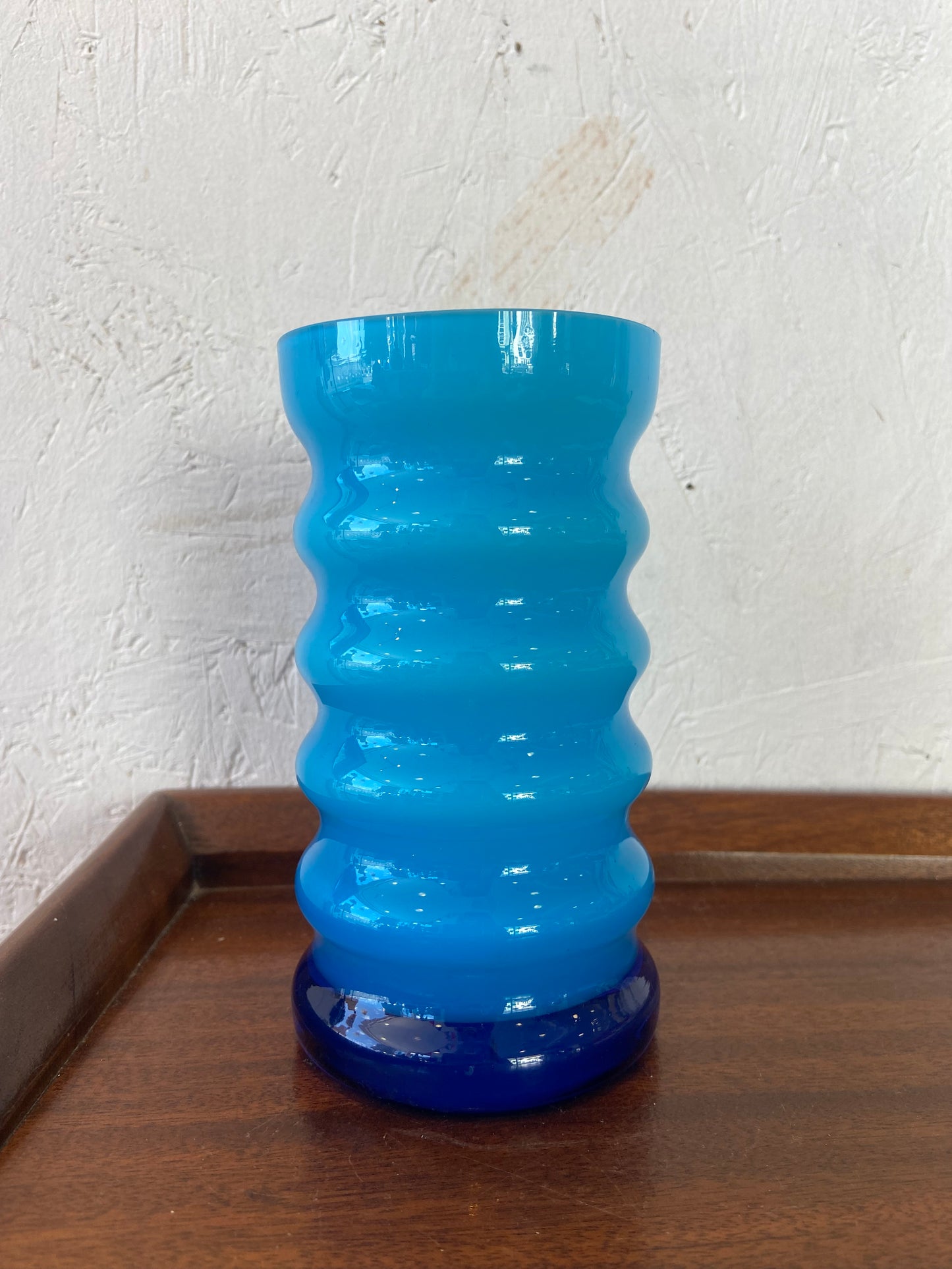 Friedrich Kristall Blue Vase