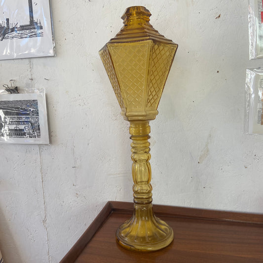 Empoli Amber Art Glass Lantern
