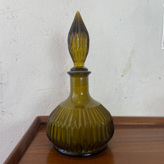 Mini Mid-Century Glass Genie Bottle