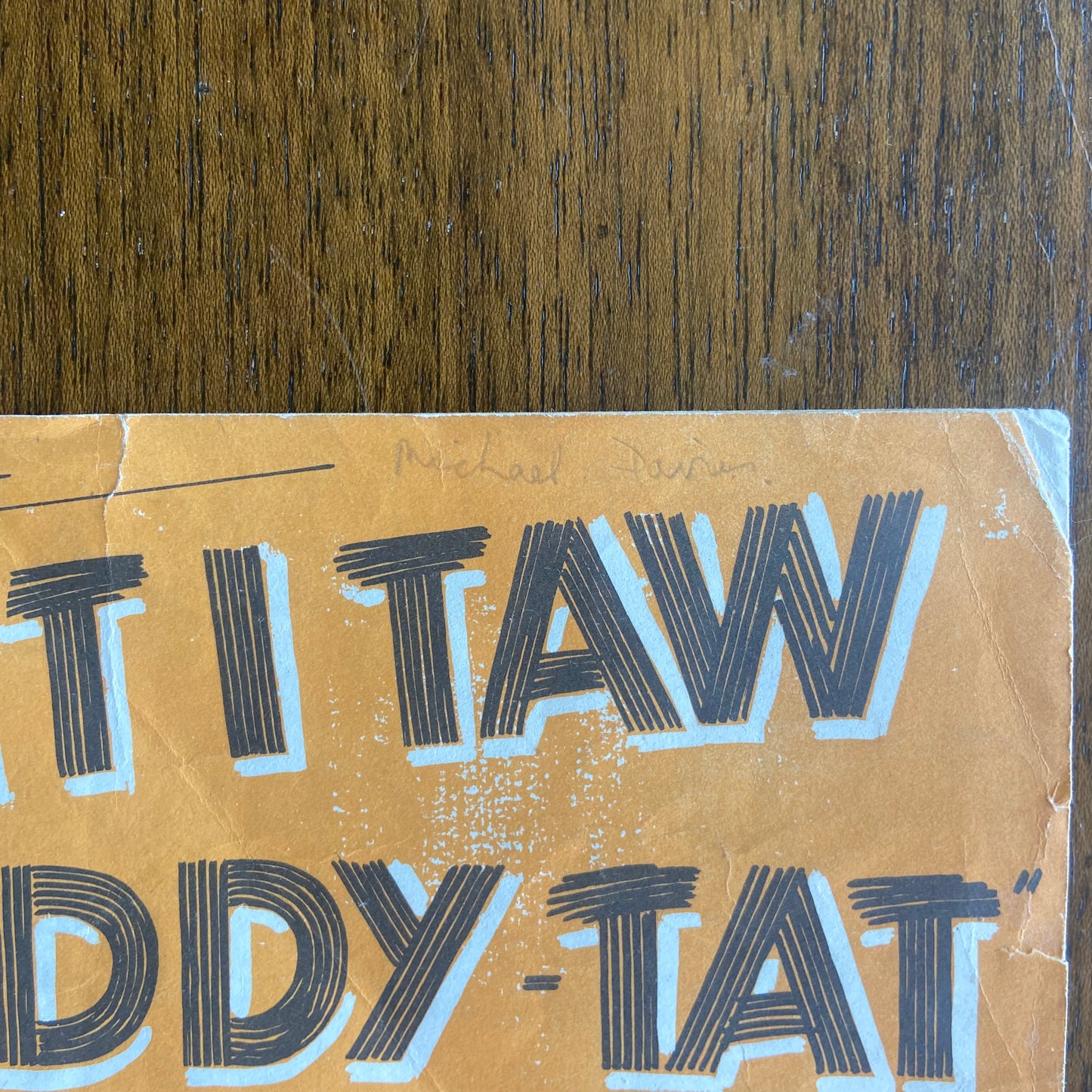 I Taut I Taw A Puddy Tat (I thought I saw a pussy cat) Sheet Music by Sam Costa