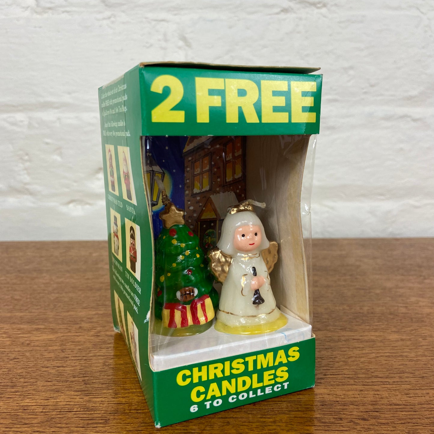 Vintage Tetley Tea Christmas Candles