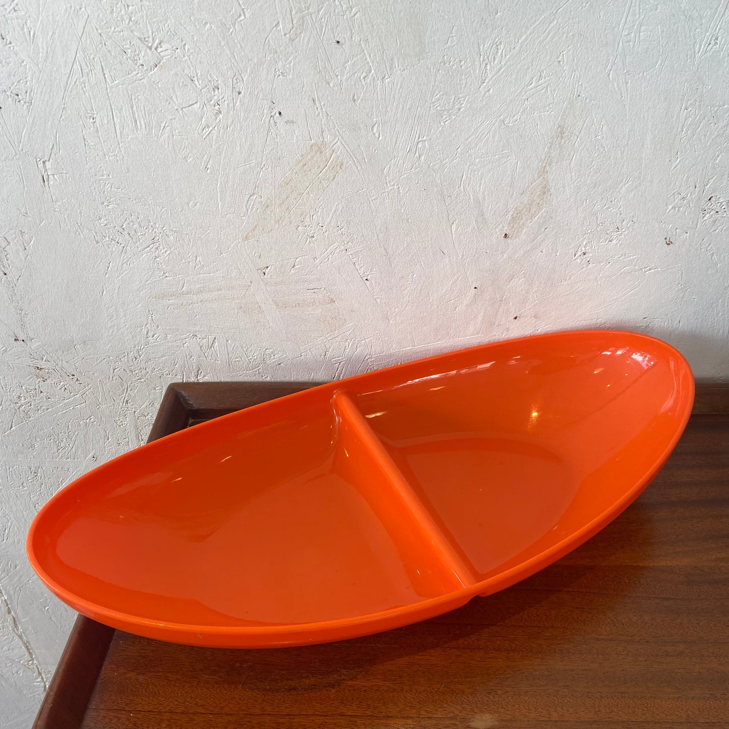 Orange Vintage Plastic Serving Dishes