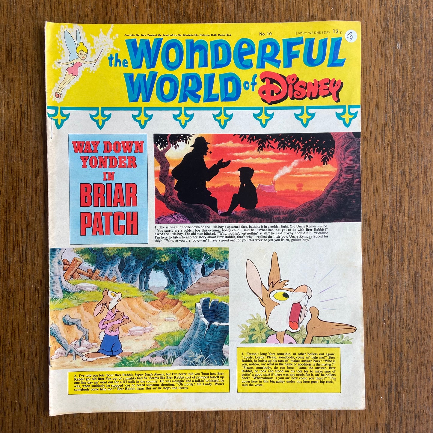 Vintage The Wonderful World of Disney Comic Issue 10