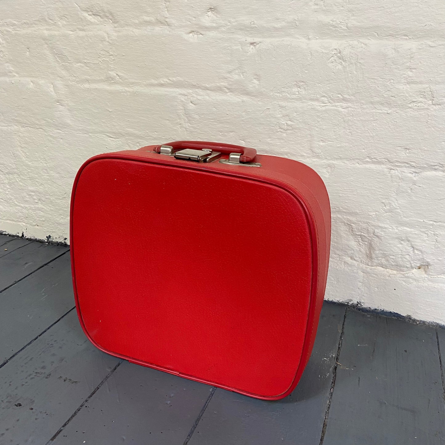 Vintage Red Vanity Suitcase