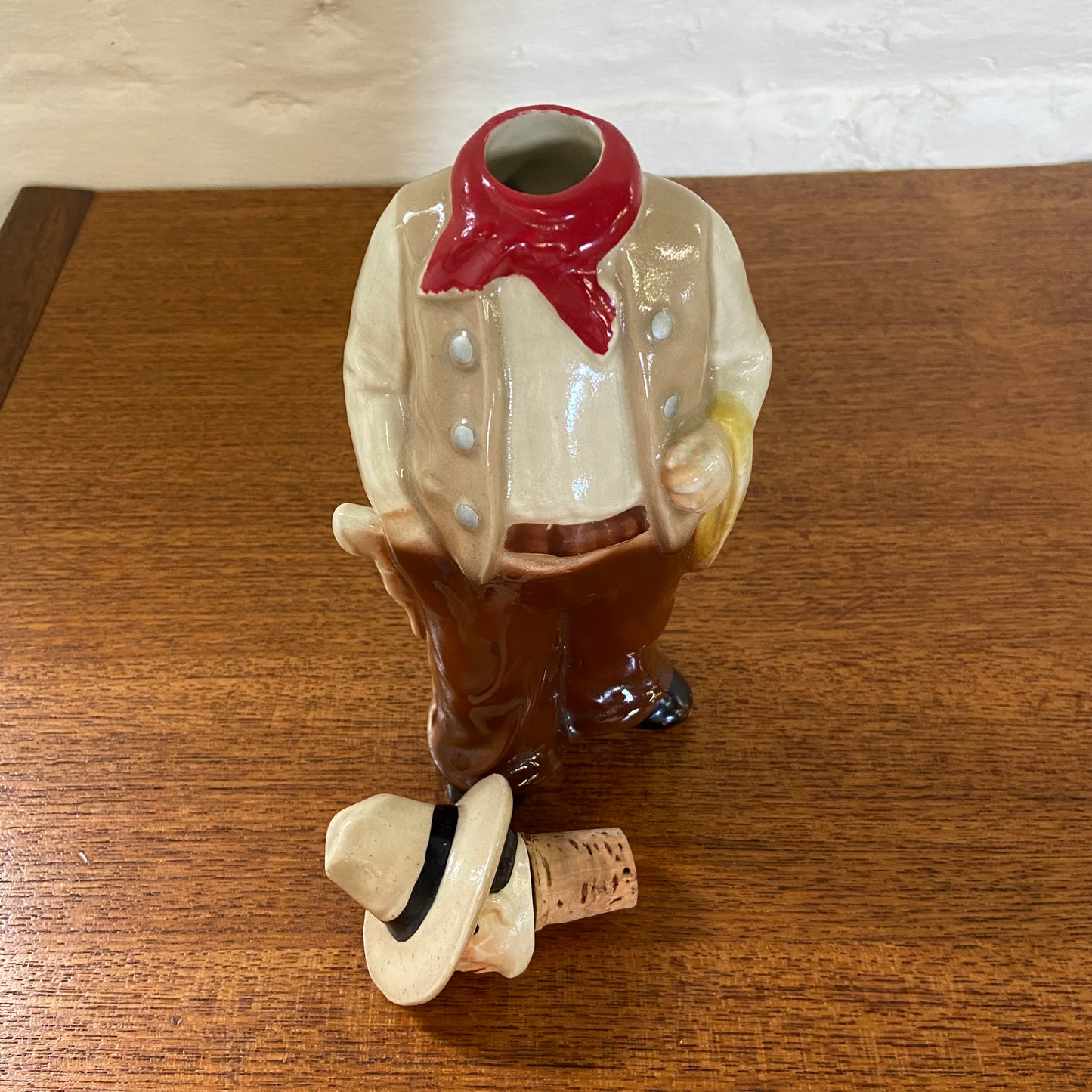 Vintage Ceramic Cowboy Decanter