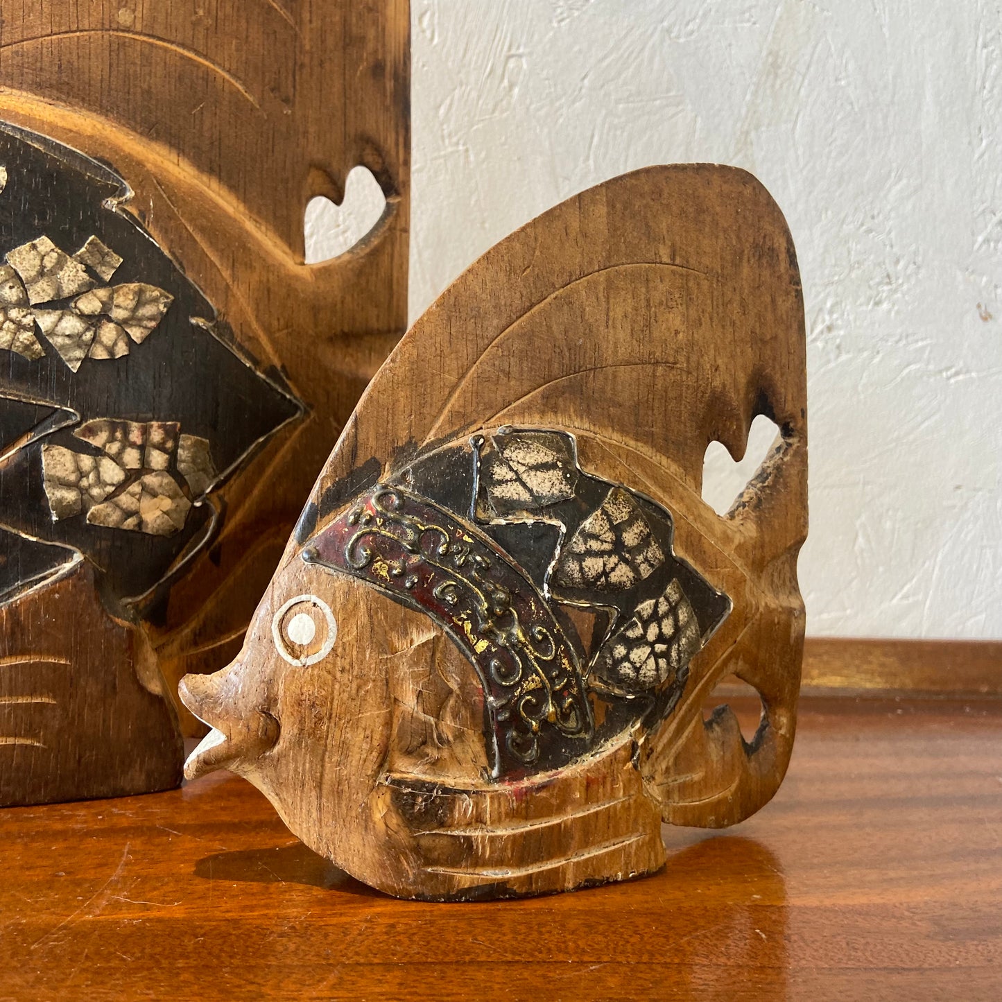 Vintage Hand Carved Wooden Fish