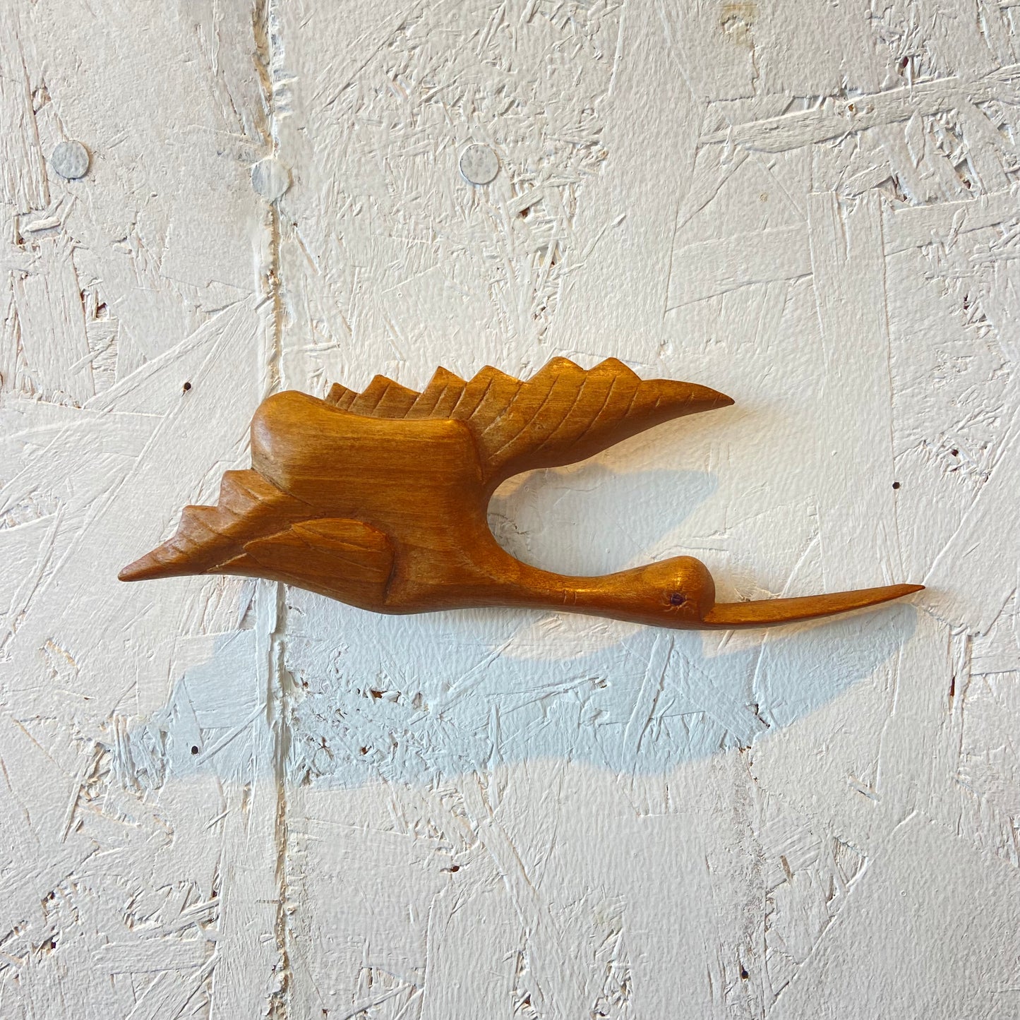 Vintage Wooden Bird Plaque