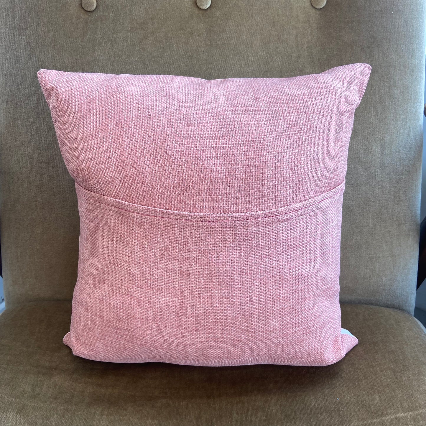 Vintage Pink Floral Fabric Cushion