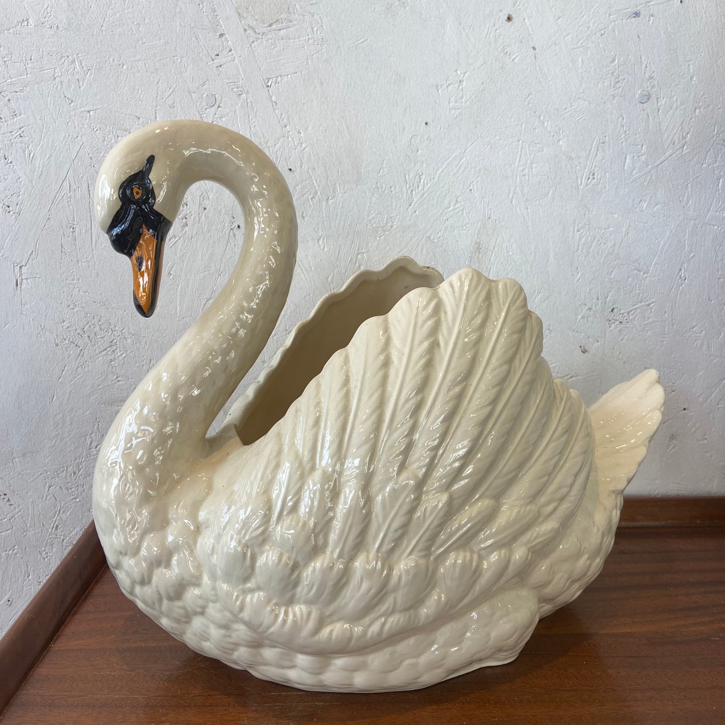 Vintage Dartmouth Ceramic Swan Planter