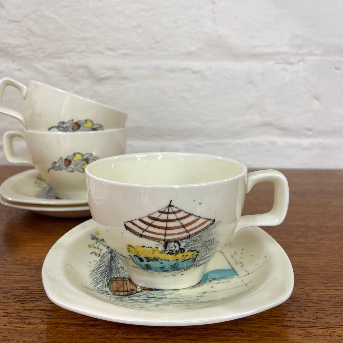 Midwinter Riviera Coffee Cups & Saucers