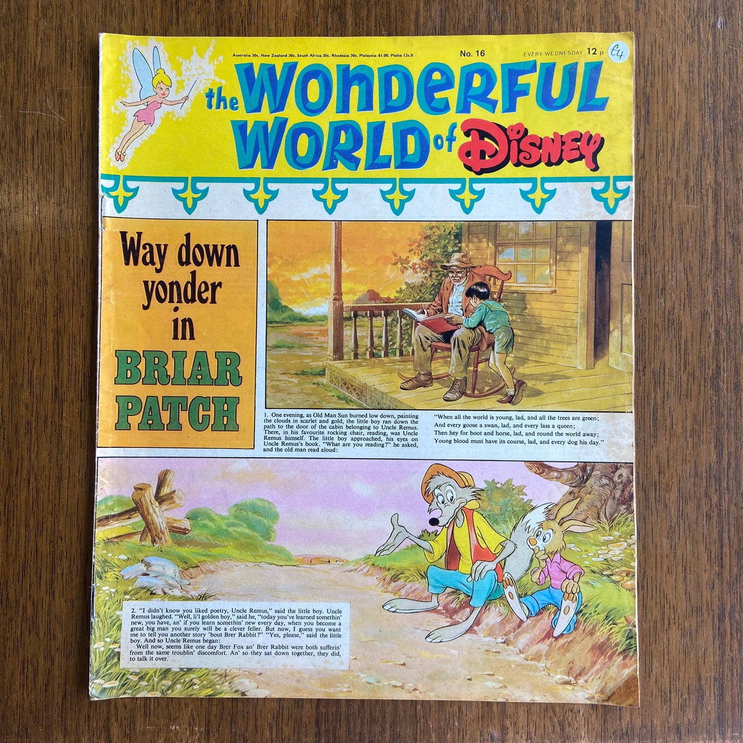 Vintage The Wonderful World of Disney Comic Issue 16