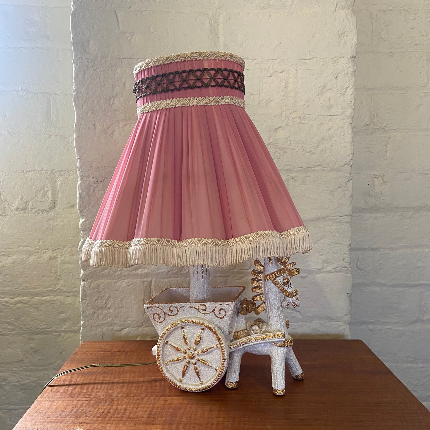 Pink Kitsch Donkey Table Lamp