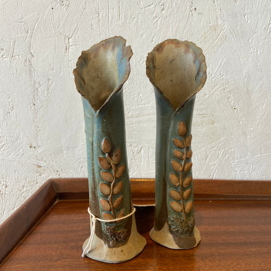 Vintage Studio Pottery Bud Vases