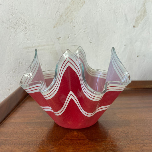Chance Glass 1960s Bandel 2 Handkerchief Vase