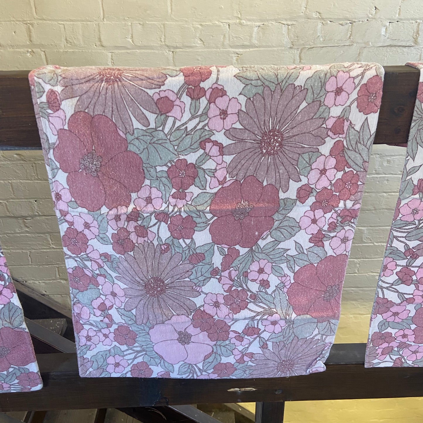 1960s Pink Floral Pillow Cases