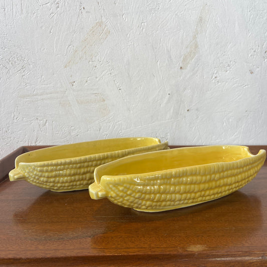 Vintage Yellow Corn Dishes