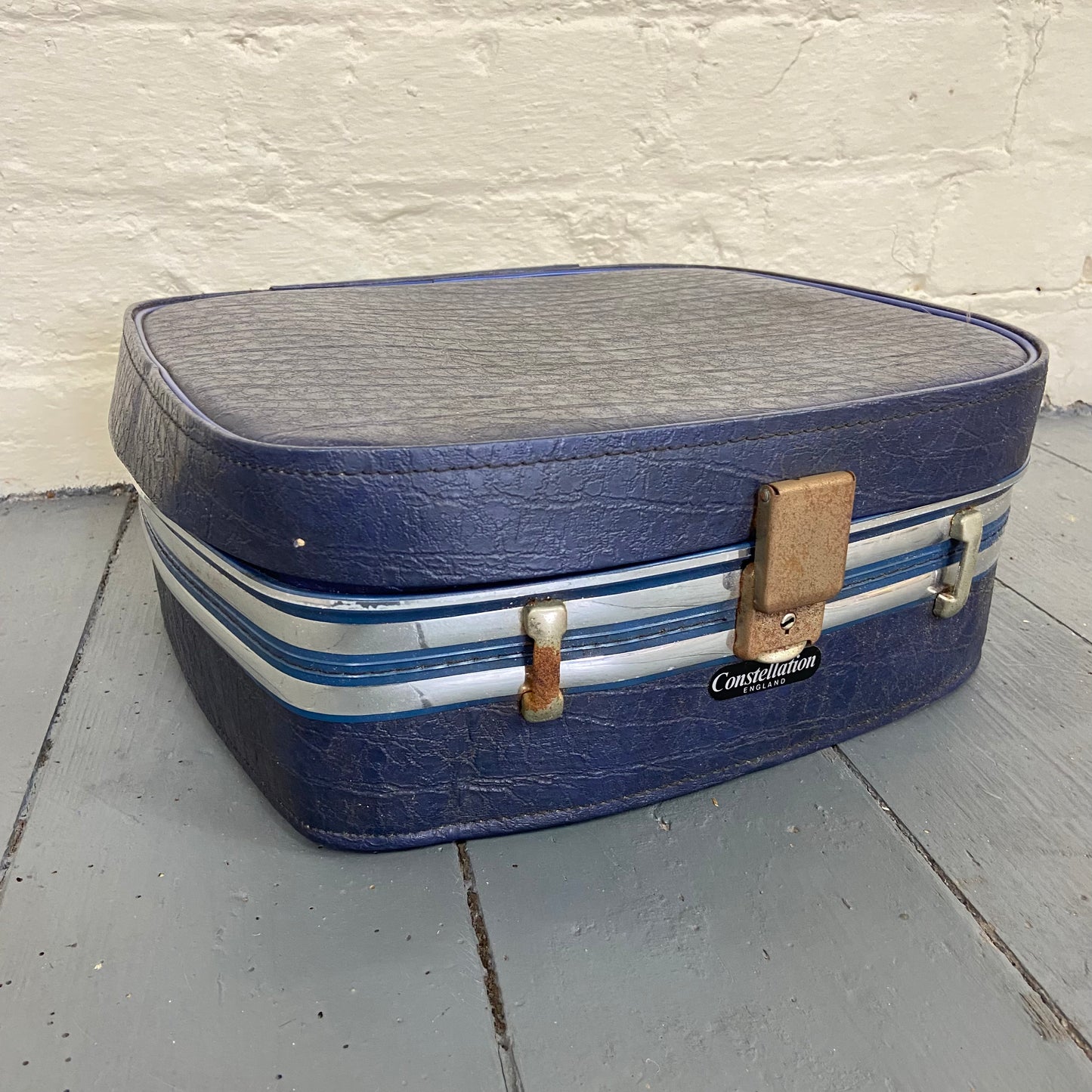 Vintage Blue Vanity Case