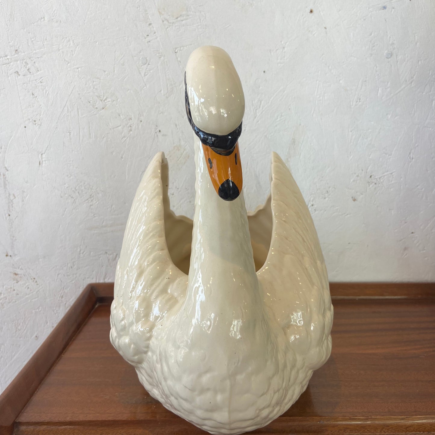 Vintage Dartmouth Ceramic Swan Planter