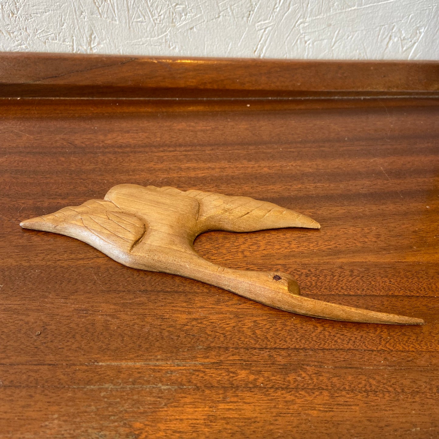 Vintage Wooden Bird Plaque