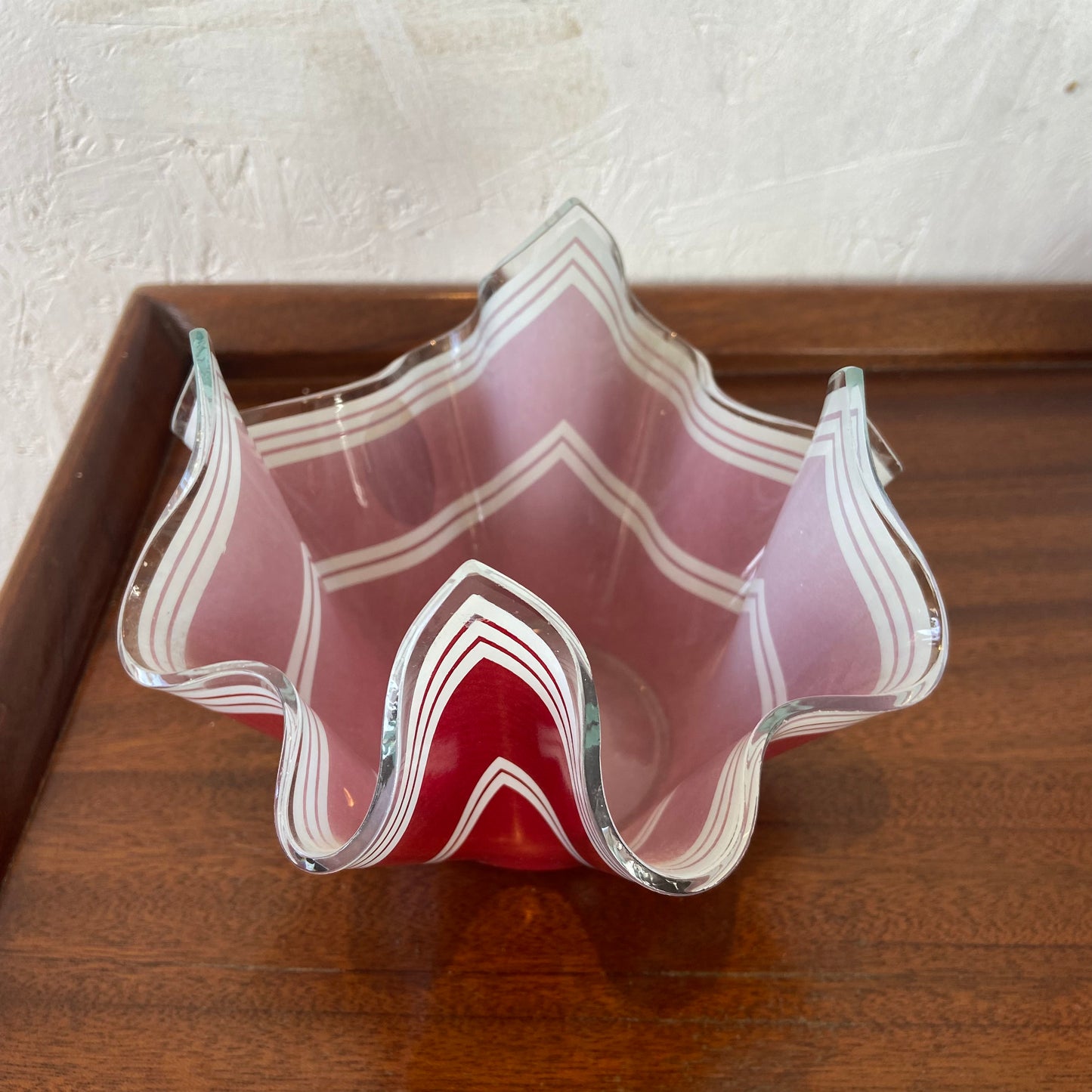 Chance Glass 1960s Bandel 2 Handkerchief Vase