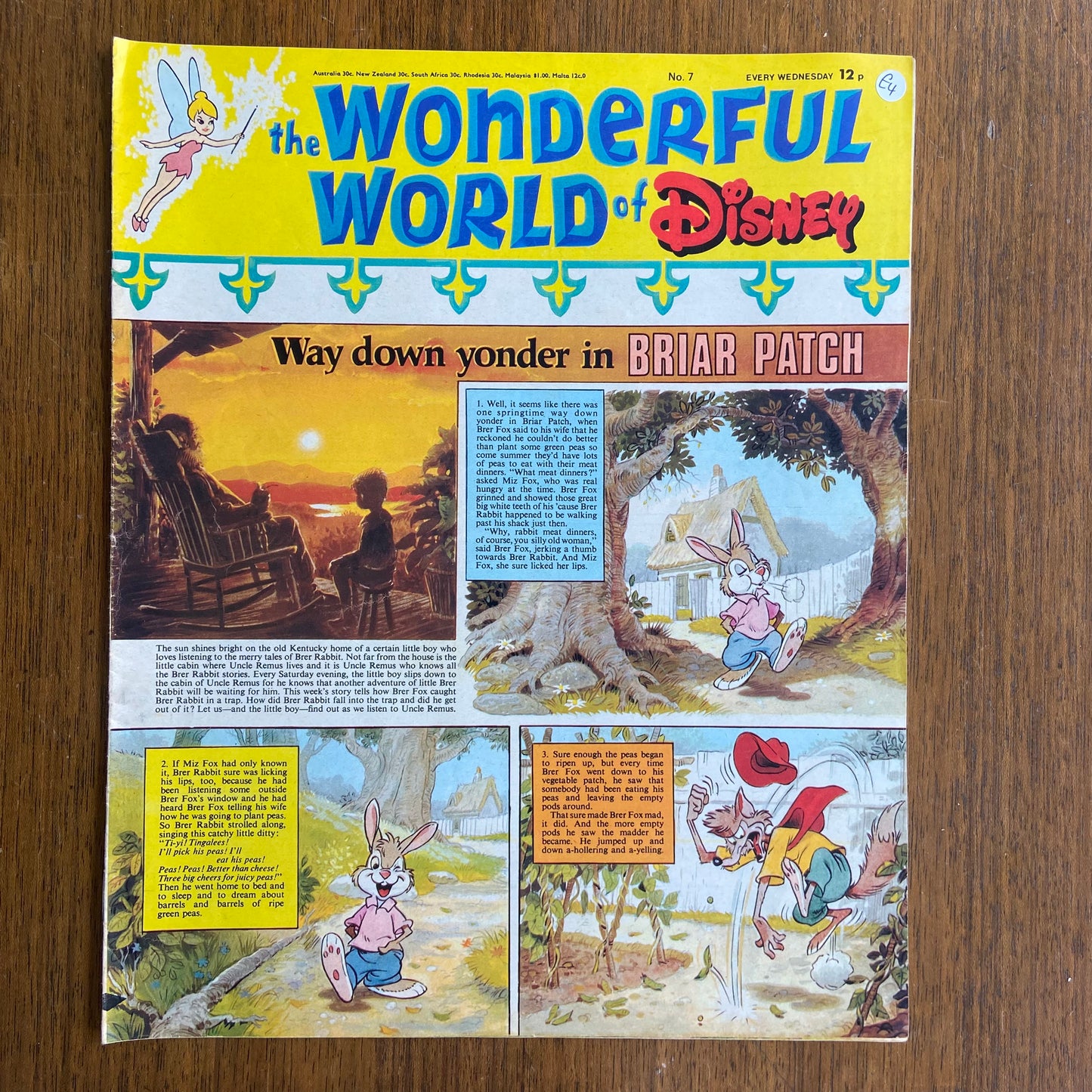 Vintage The Wonderful World of Disney Comic Issue 7