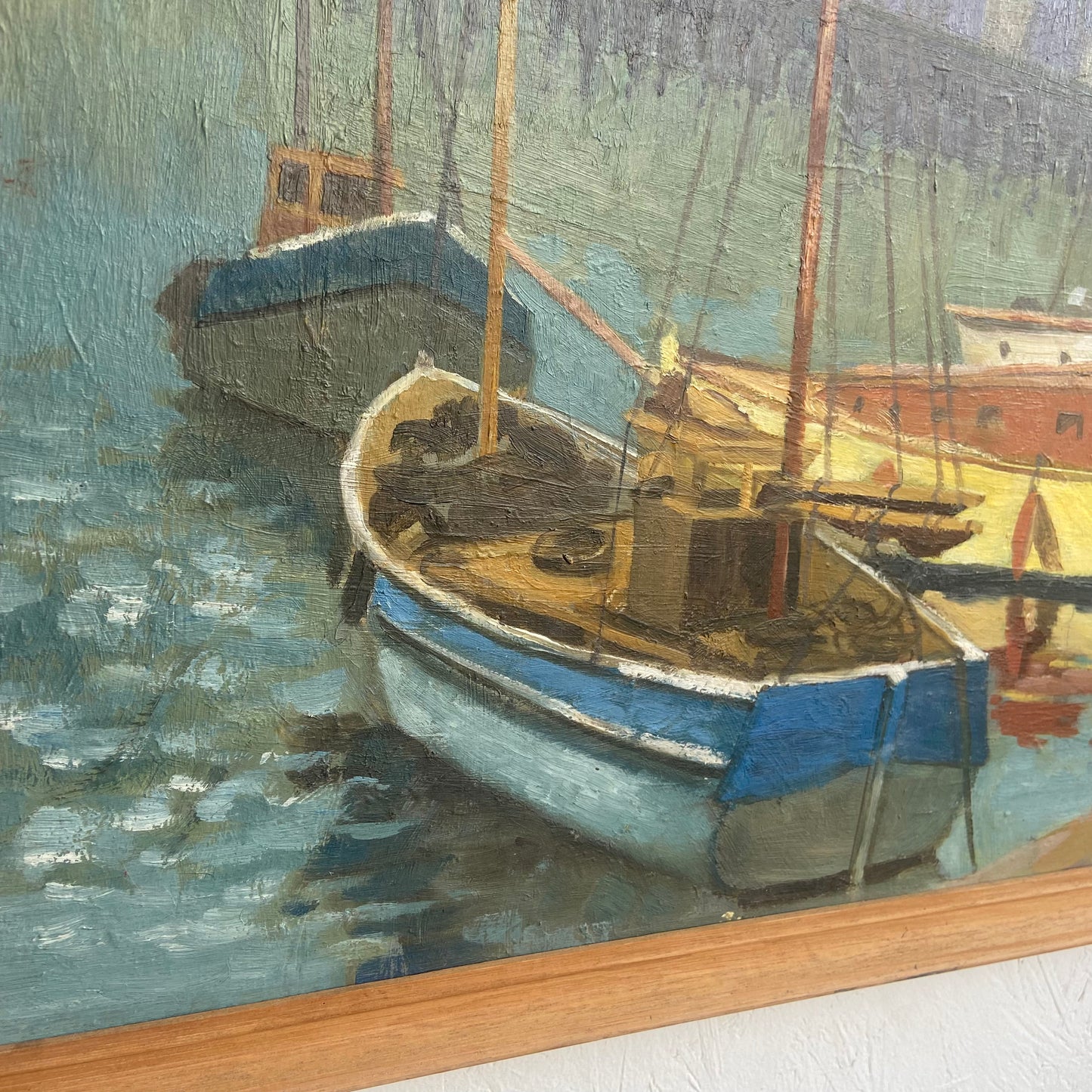 'Poole Harbour'  Original Oil Painting by Olga Shipston 1975