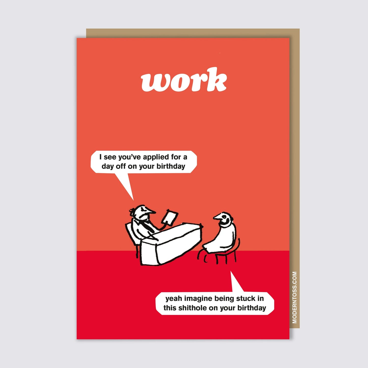 Modern Toss - Birthday Day Off Card